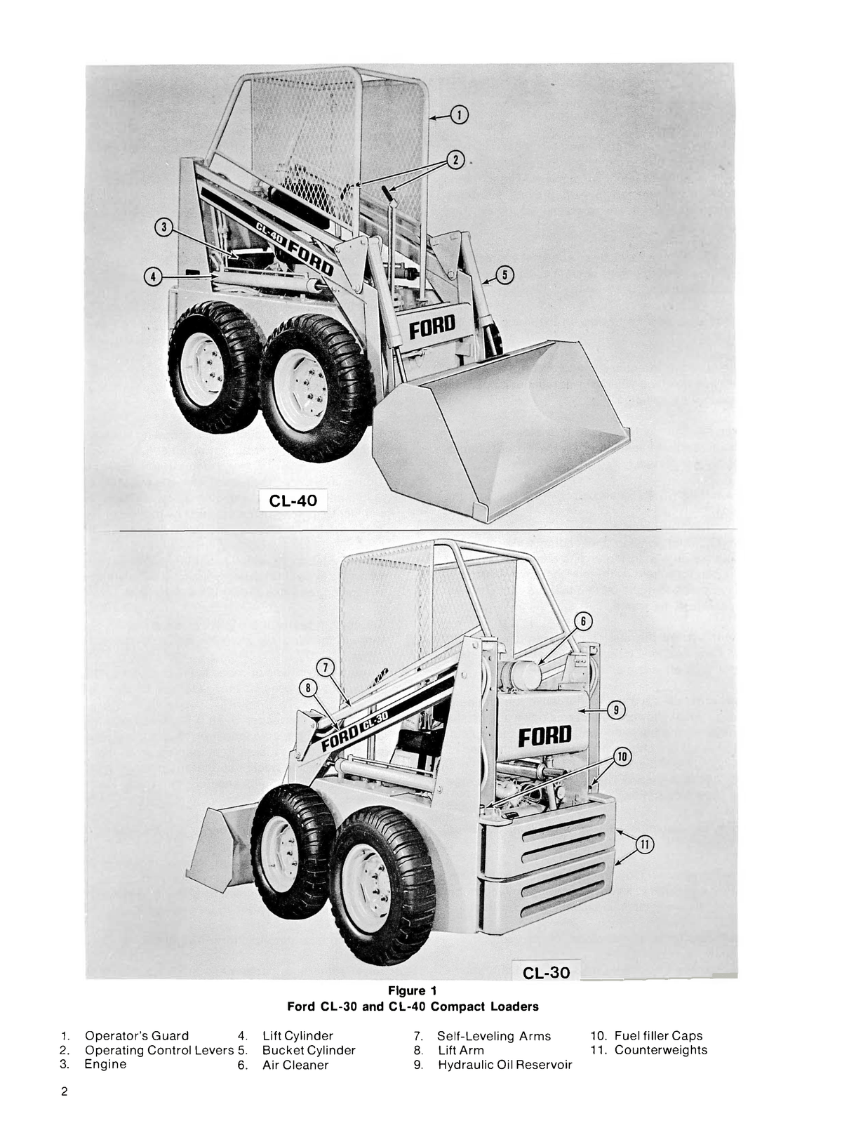 Ford CL-30, CL-40 Compact Loader Operator's Manual