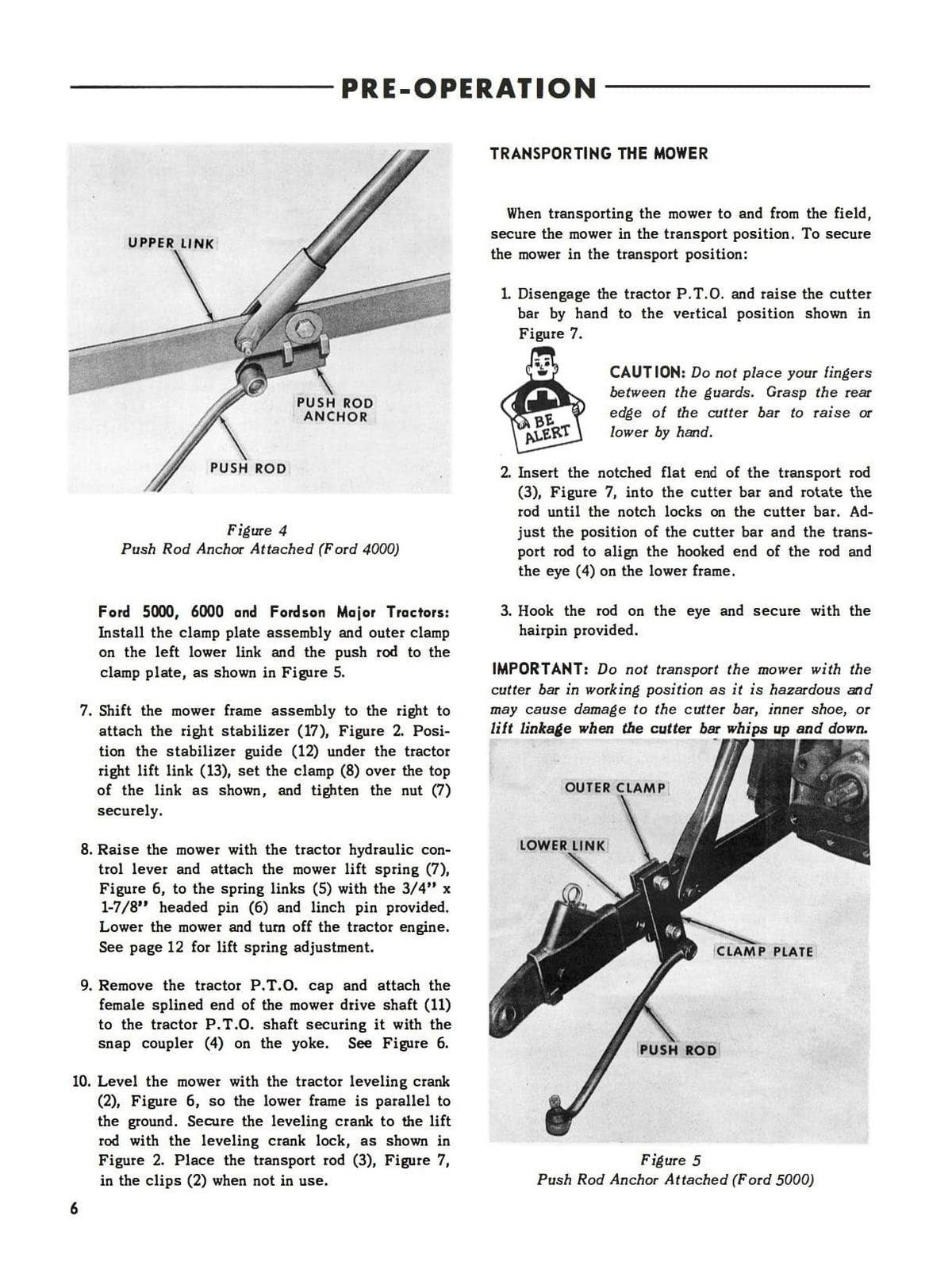 Ford Rear Attached Mower Series 501 Operator’s Manual - Download
