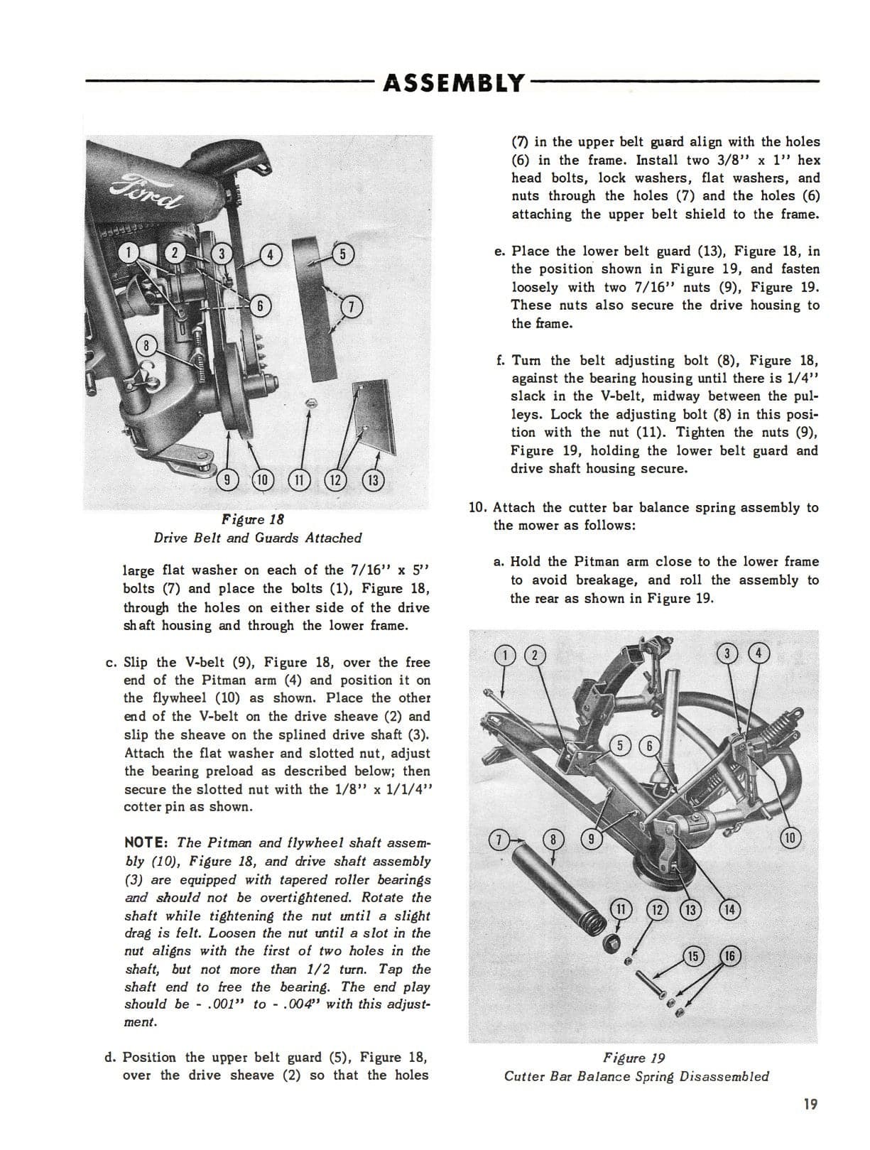 Ford Rear Attached Mower Series 501 Operator’s Manual - Download