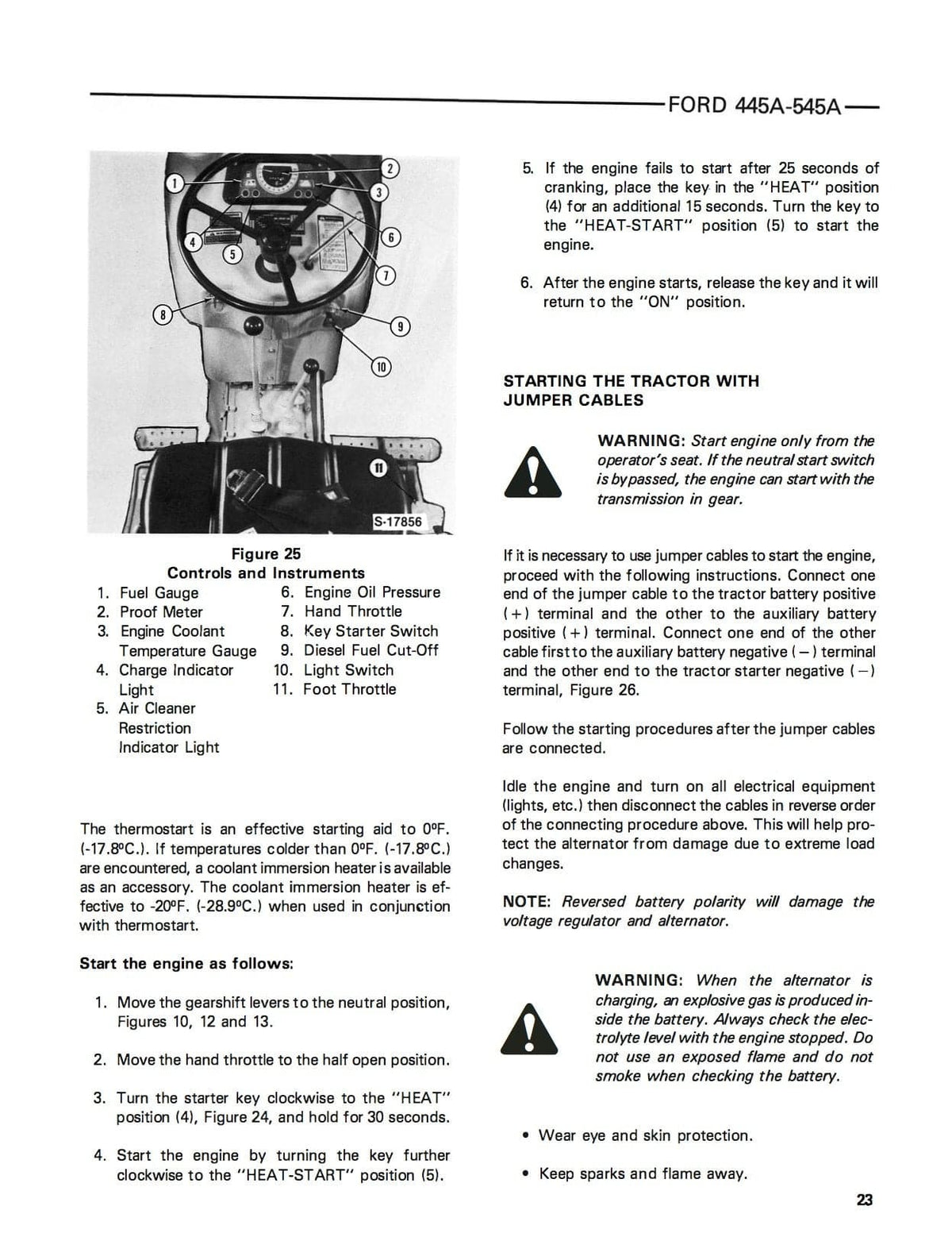 Ford 445A & 545A Industrial Tractor 745 Loader Operator's Manual download