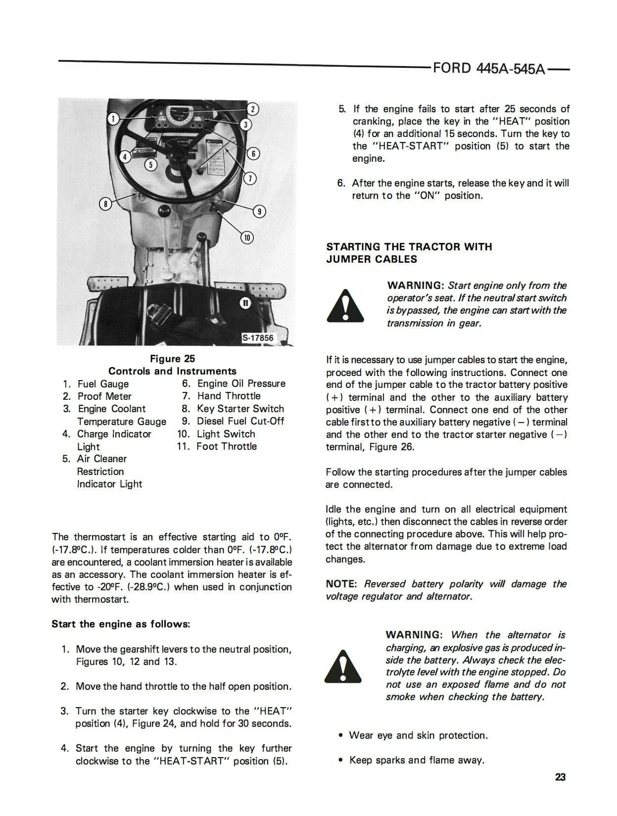 Ford 445A & 545A Industrial Tractor 745 Loader Operator's Manual download