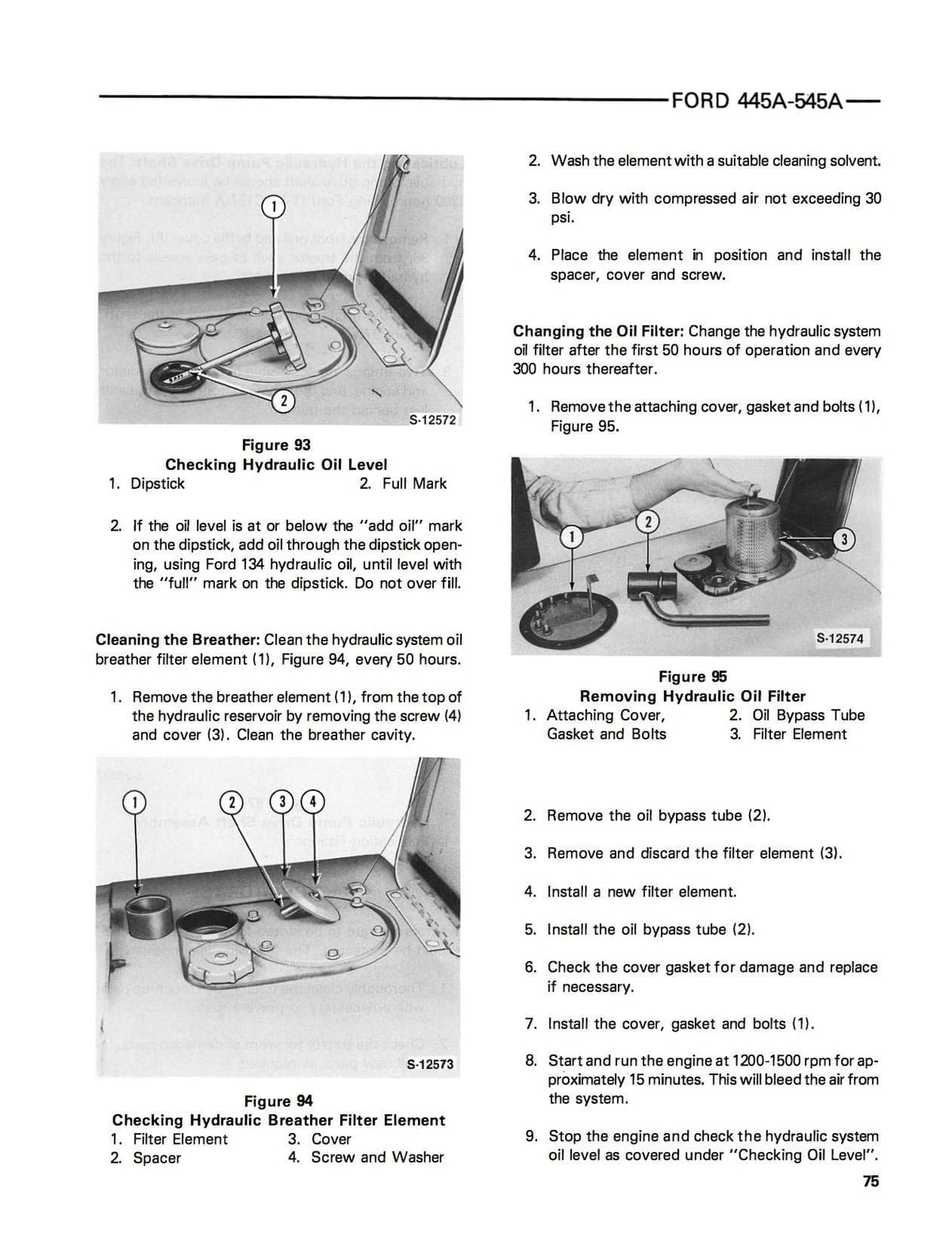 Ford 445A & 545A Industrial Tractor 745 Loader Operator's Manual download
