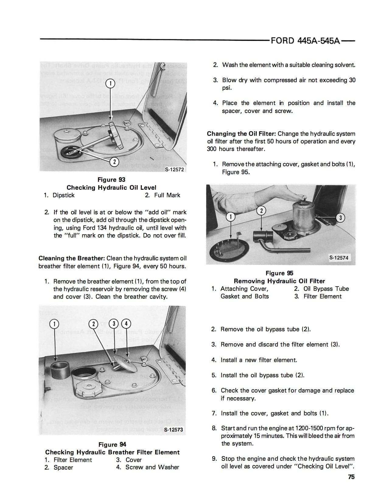 Ford 445A & 545A Industrial Tractor 745 Loader Operator's Manual download