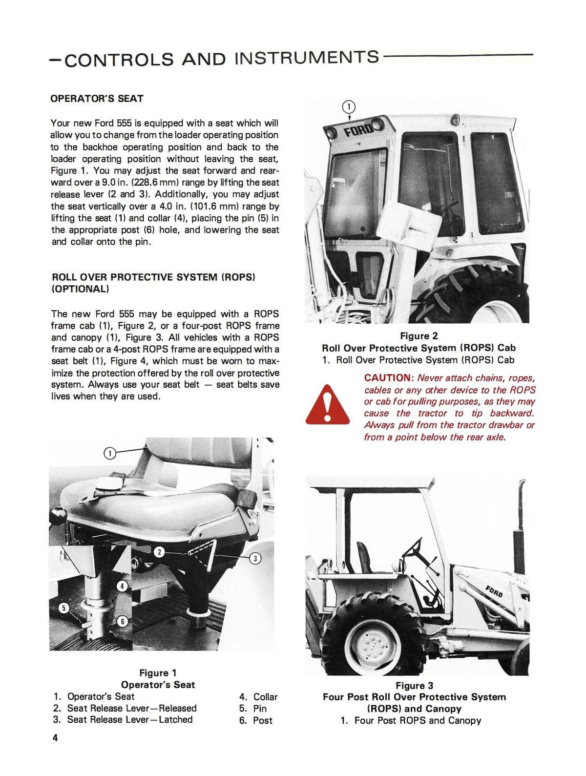 Ford 555 Tractor Loader Backhoe Operator's Manual Download