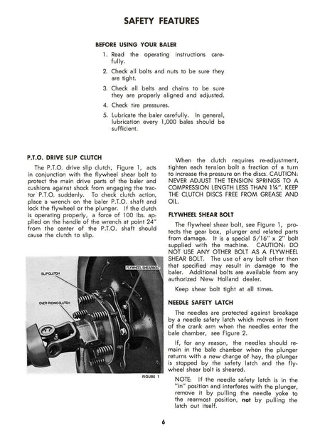 New Holland Hayliner 269 Baler Owner’s Manual Download