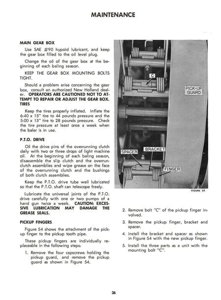 New Holland Hayliner 269 Baler Owner’s Manual Download