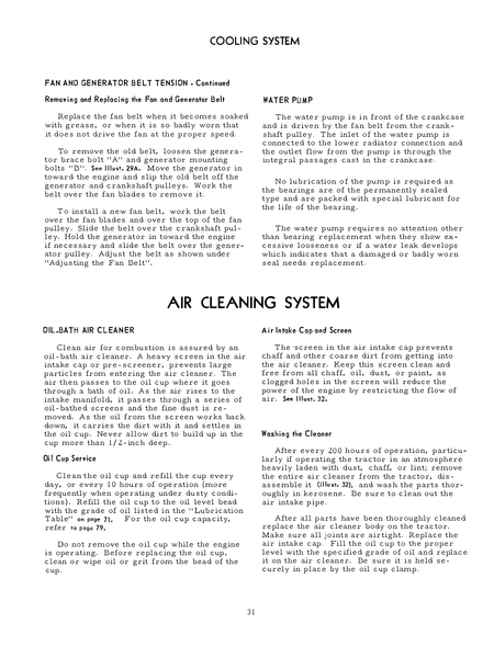 Gasoline Engine International 140 Tractor Operator's Manual