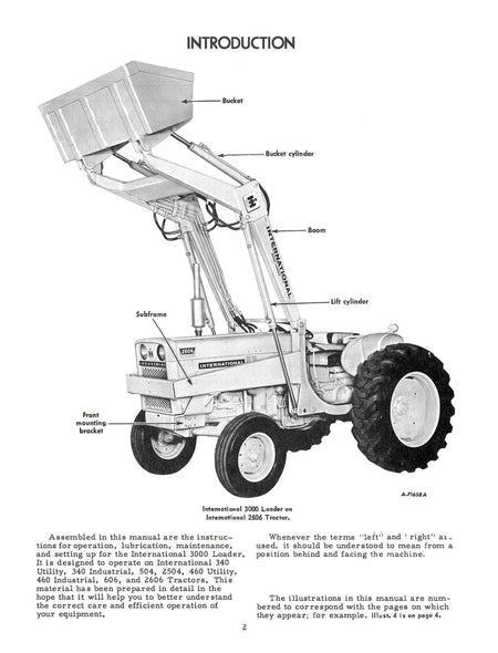 International 3000 Loader Operator's Manual Download
