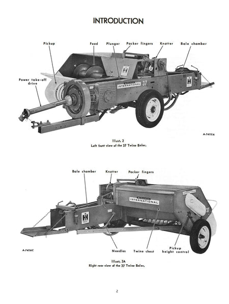 International 37 and 47 Balers Operator's Manual Download