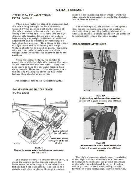 International 37 and 47 Balers Operator's Manual Download
