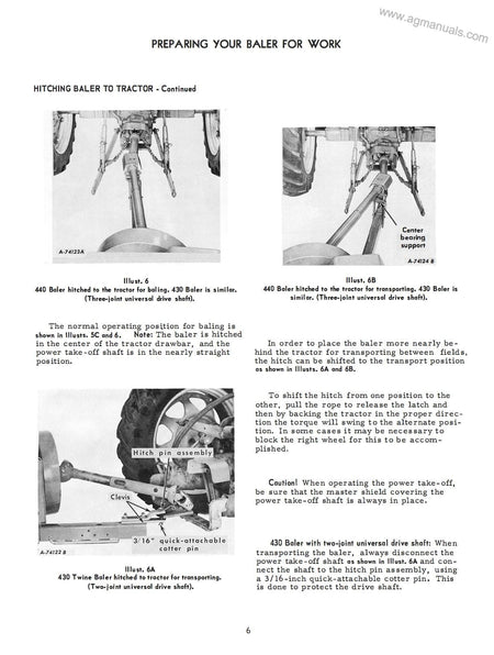 International 430 and 440 Balers - Operator's Manual - Ag Manuals download