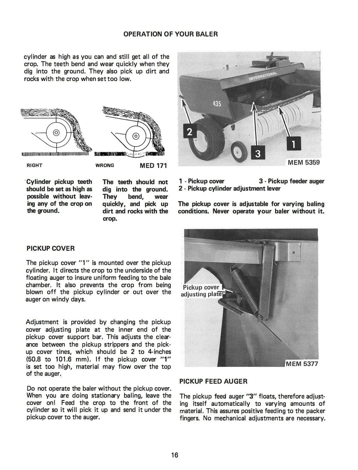 International 435 and 445 Balers Operator's Manual download fast