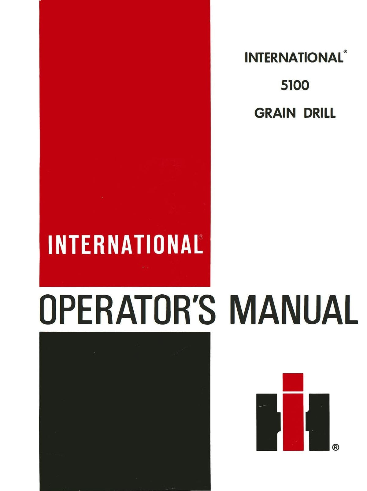 International 5100 Grain Drill Operator's Manual Download