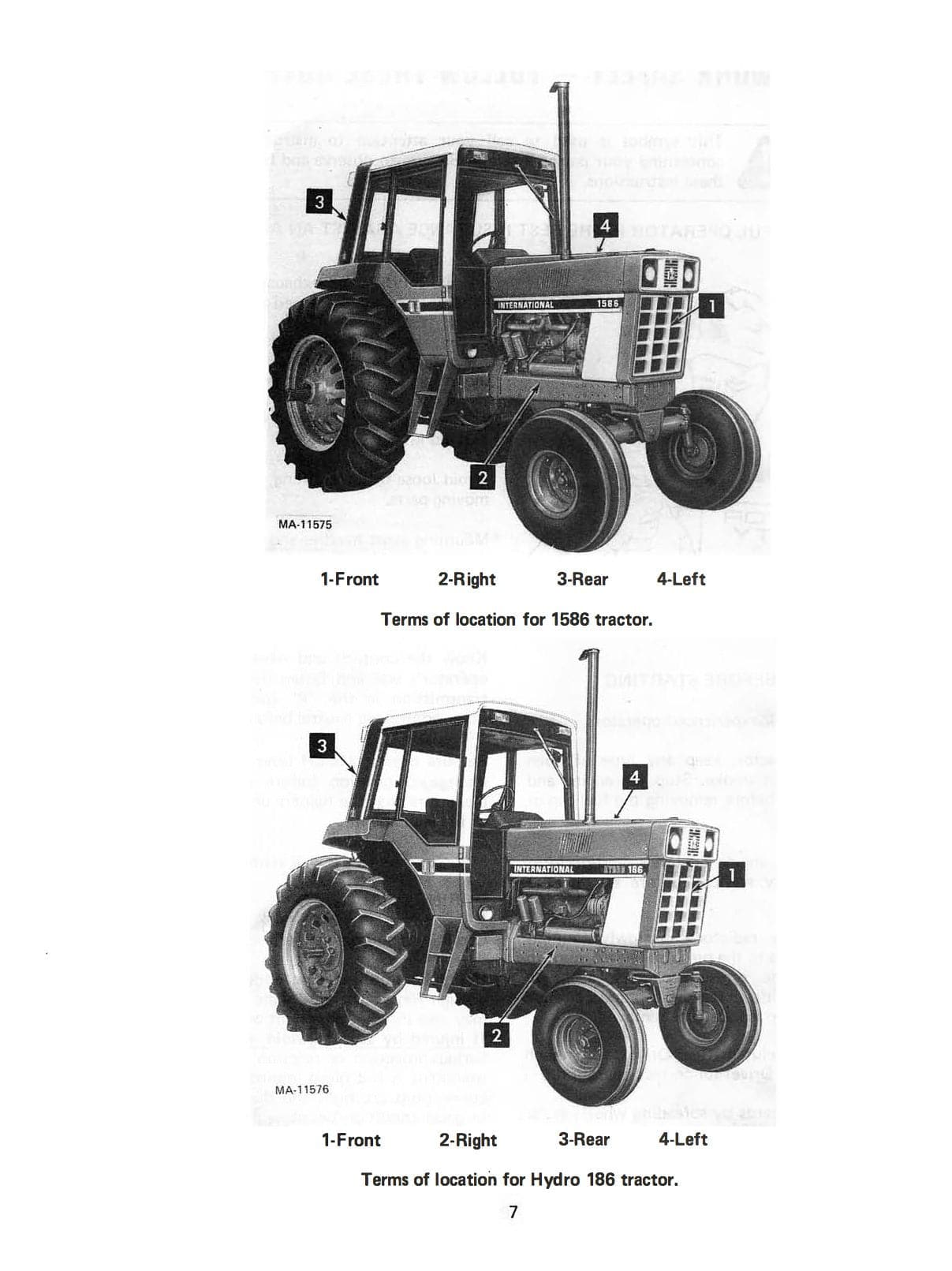 INTERNATIONAL 886, 986, 1086, 1486, 1586, and HYDRO 186 TRACTORS - Operator's Manual - Ag Manuals - A Provider of Digital Farm Manuals - 2