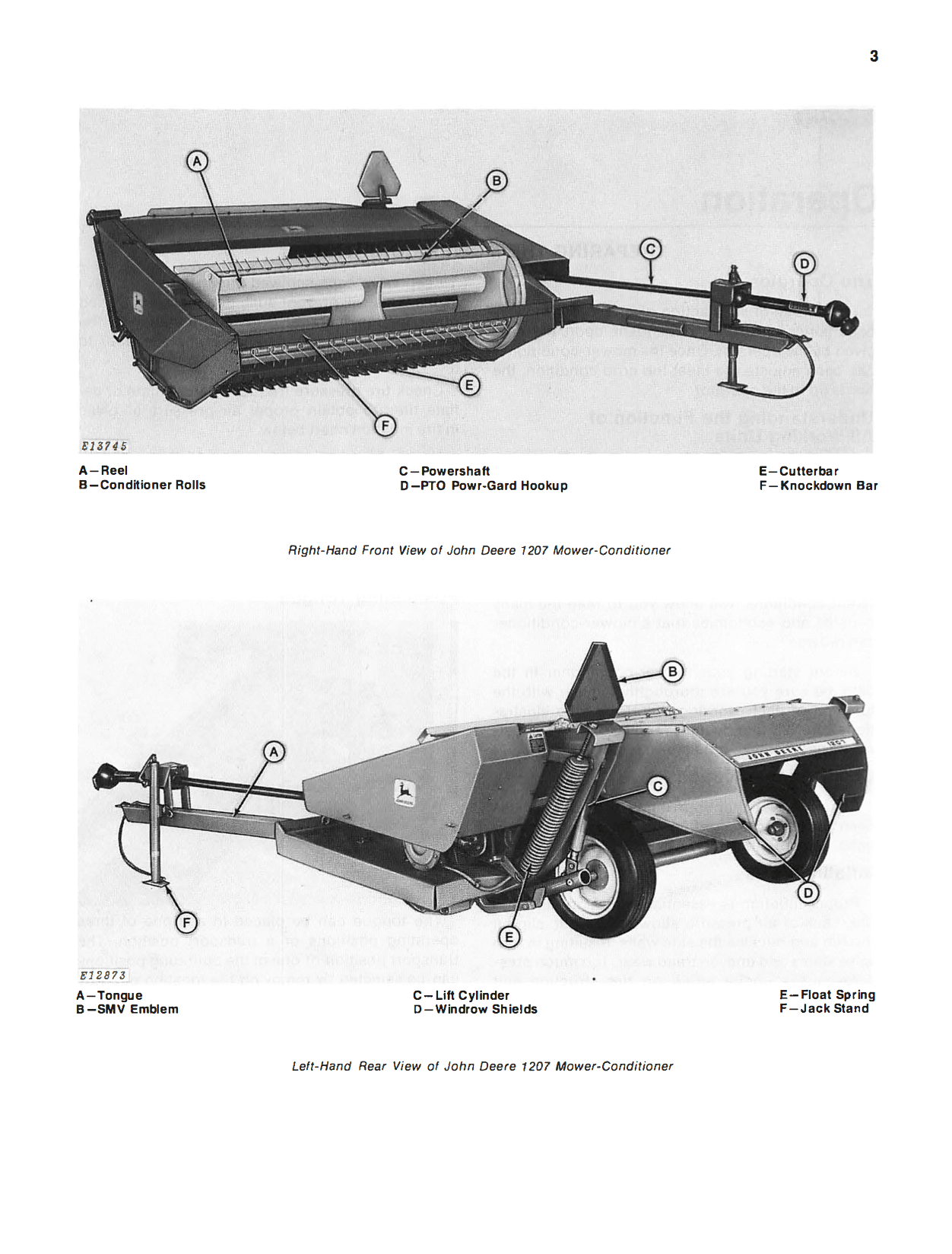 John Deere 1207 Mower-Conditioner - Operator's Manual