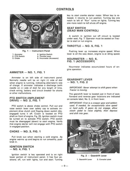 Massey Ferguson MF 1200 Garden Tractor Operator's Manual Download