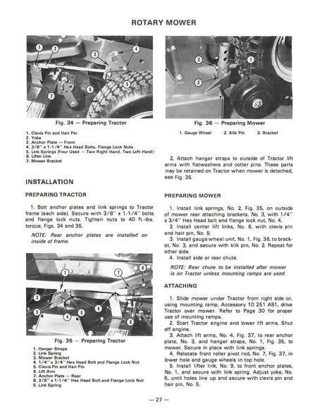 Massey Ferguson MF 1200 Garden Tractor Operator's Manual Download
