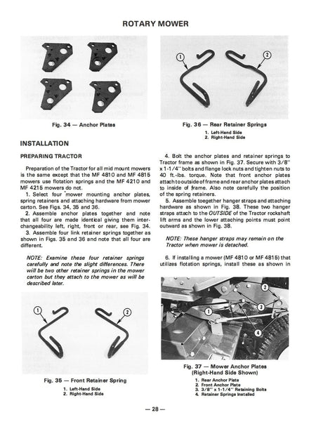 Massey Ferguson MF 1450 & 1650 Garden Tractor Operator's Manual Download