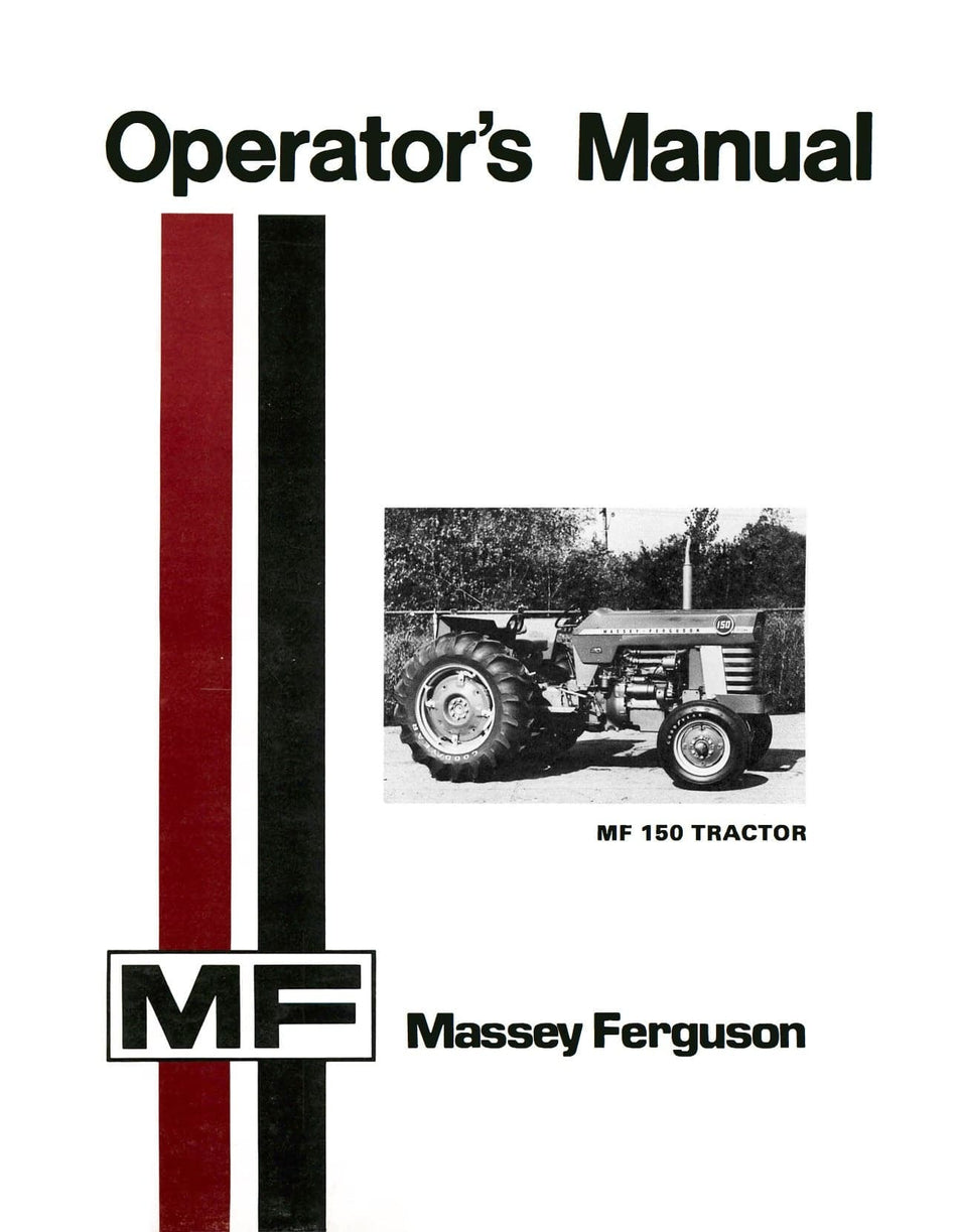 Massey Ferguson MF 150 Tractor Operator's Manual Download