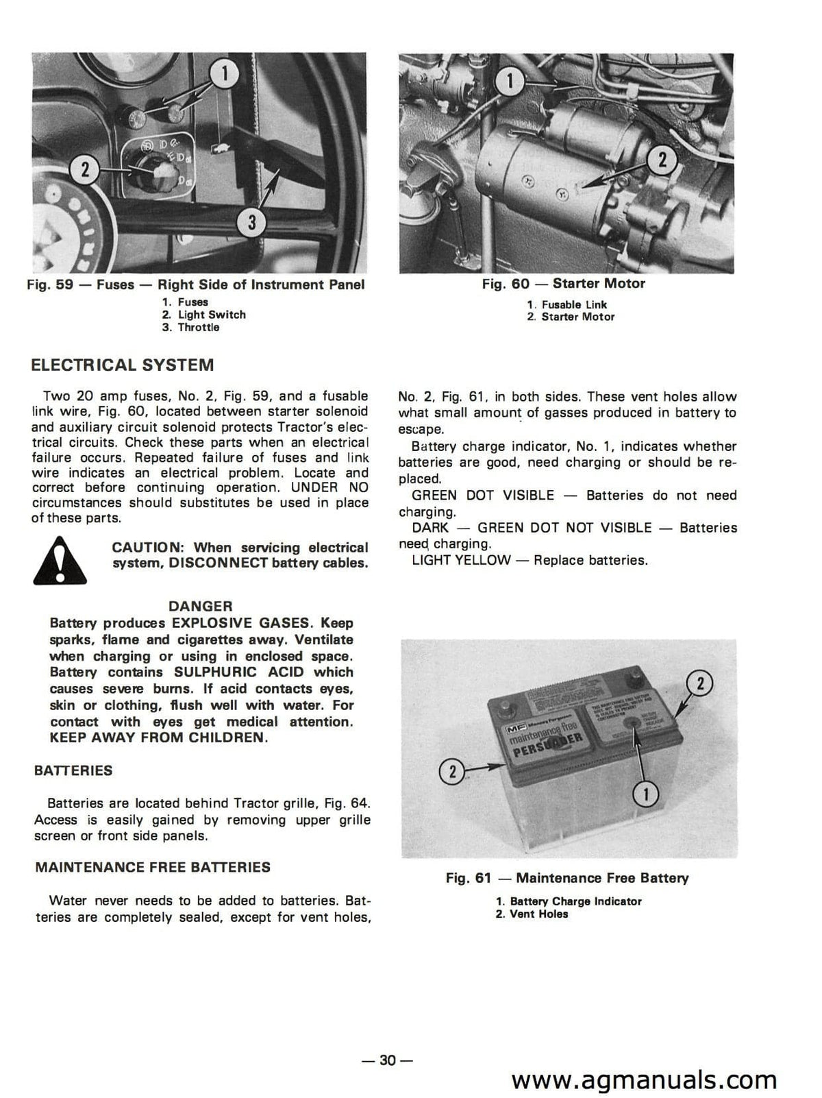 Massey Ferguson MF 255, MF 265, MF 275 Tractor Operators Manual