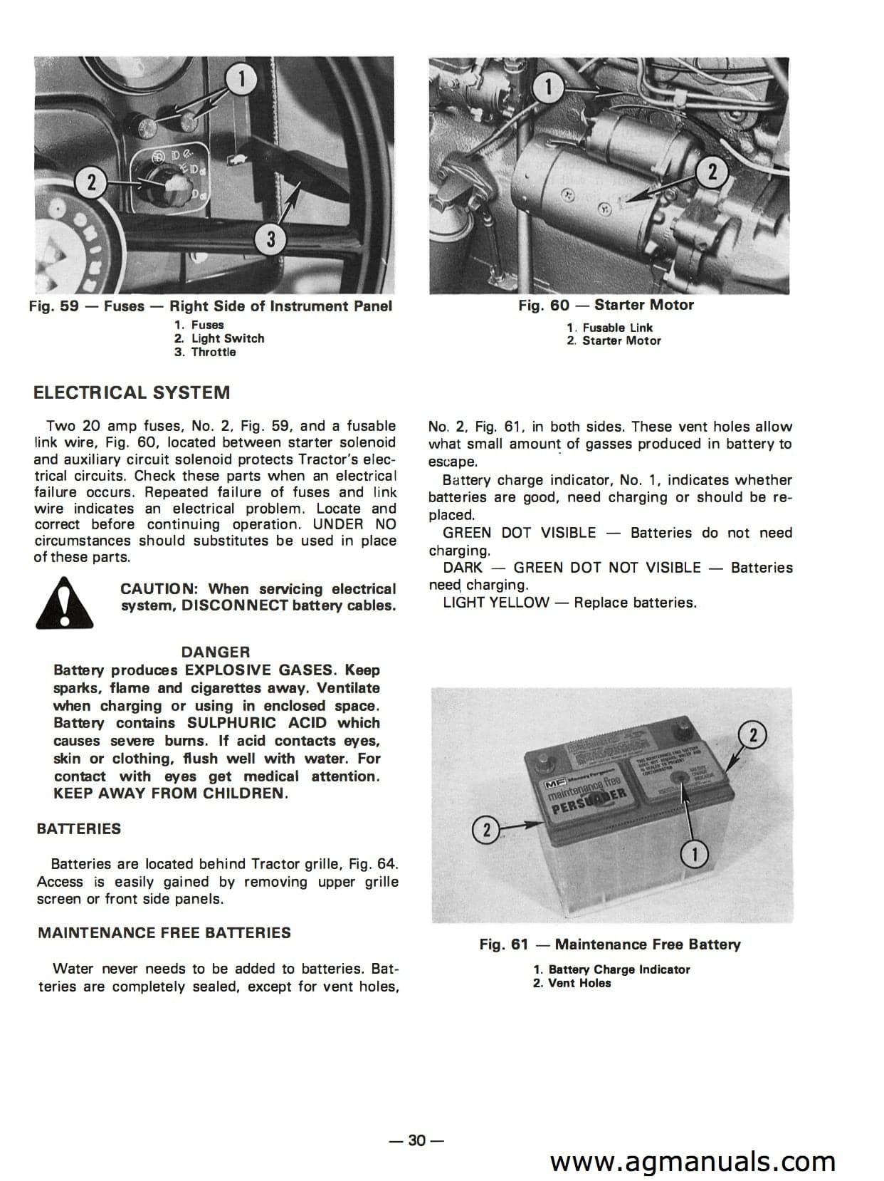 Massey Ferguson MF 255, MF 265, MF 275 Tractor Operators Manual