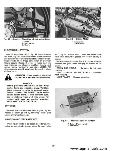 Massey Ferguson MF 255, MF 265, MF 275 Tractor Operators Manual