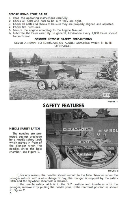 New Holland Super Hayliner 68 Baler - Owner's Manual - Ag Manuals - Digital Farm Manuals