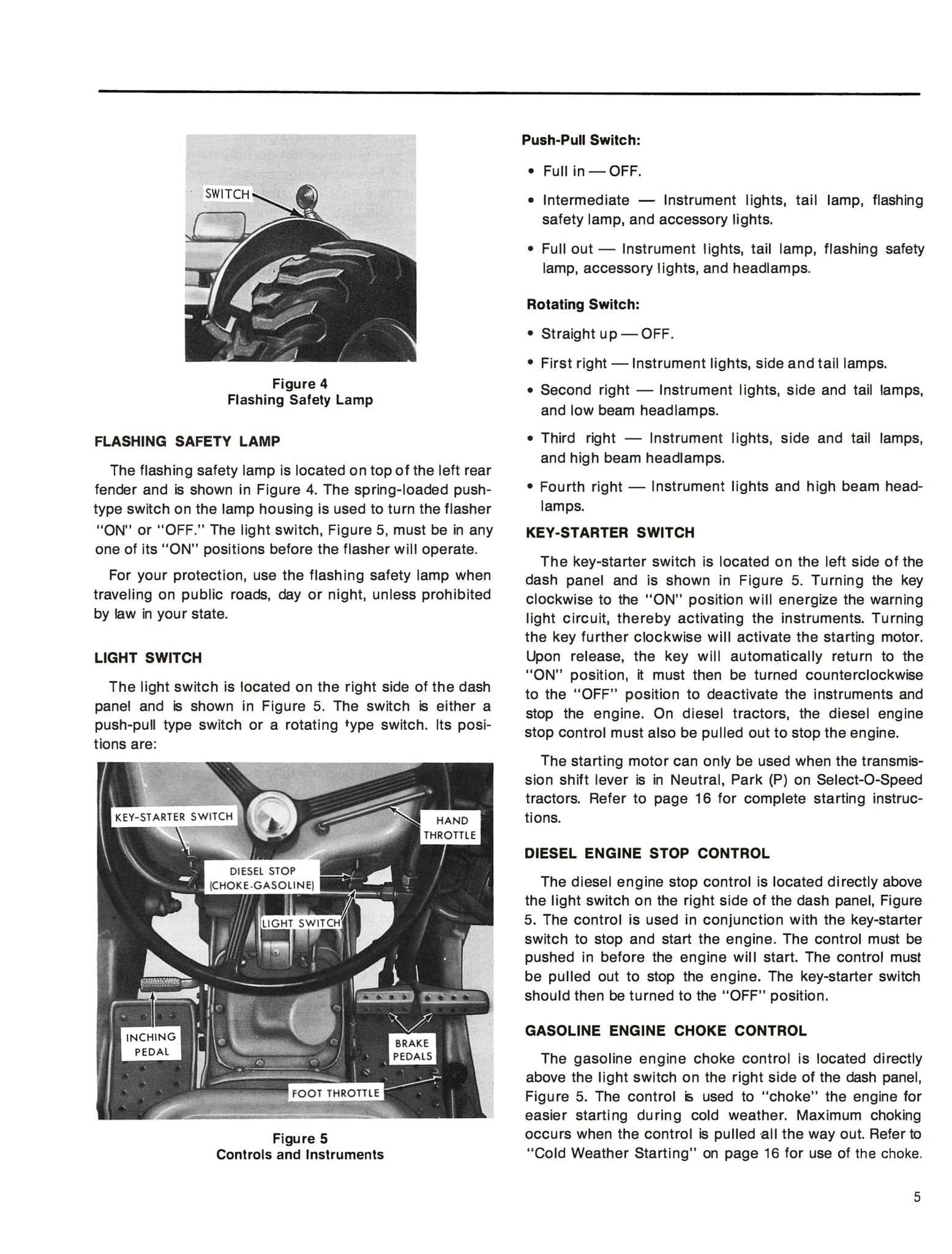 Ford 3400, 3500, 4400, 4500 Industrial Tractors - Operator's Manual Manuals