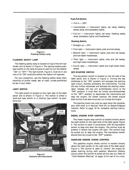 Ford 3400, 3500, 4400 & 4500 Industrial Tractors Operator’s Manual Download