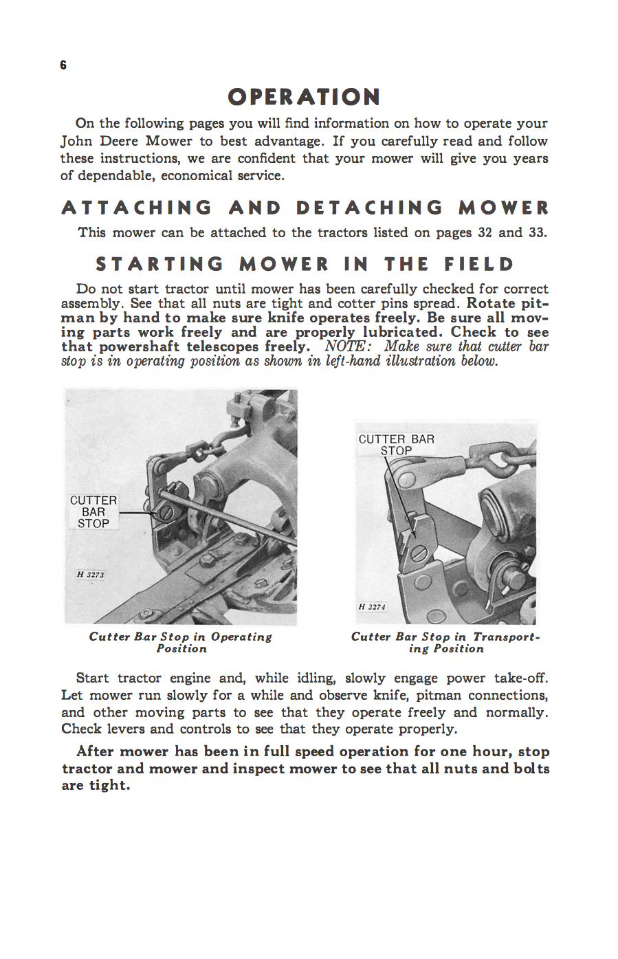 John Deere No. 9 and 9W Mower Operator's Manual Download