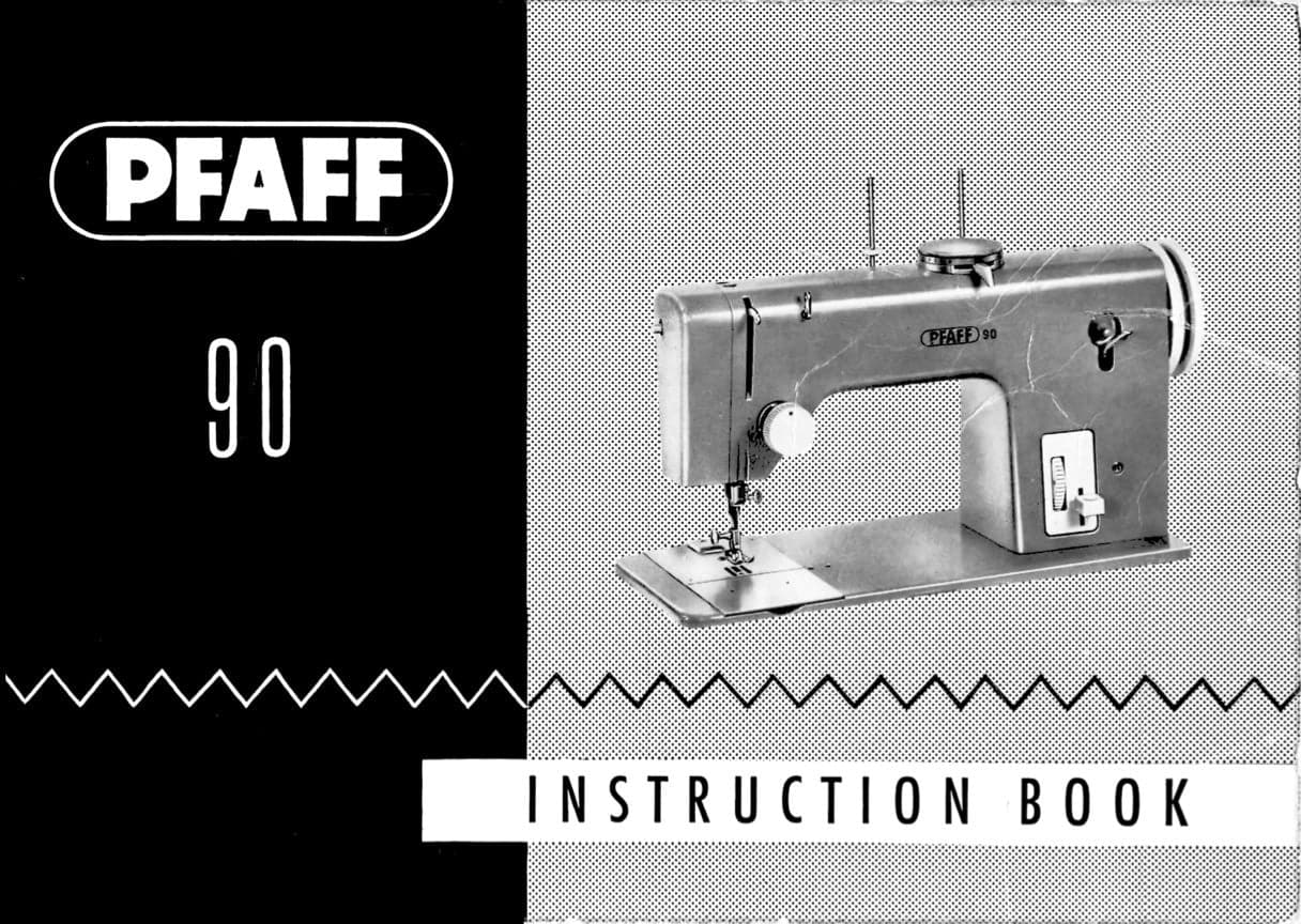 PFAFF 90 Sewing Machine Instruction Book Manual Download