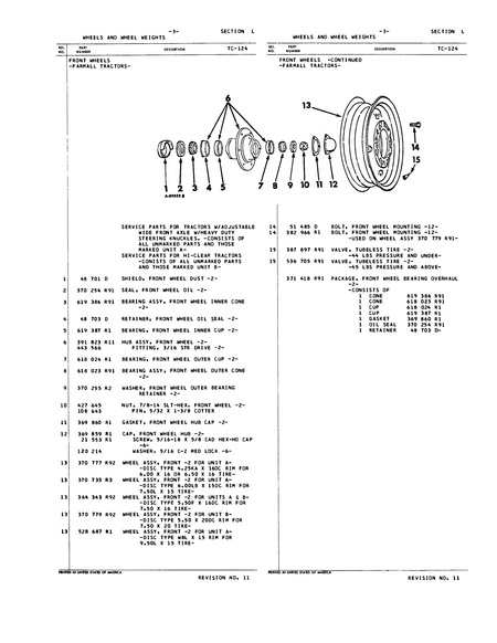 International Harvester 656 and 2656 Tractors Parts Catalog