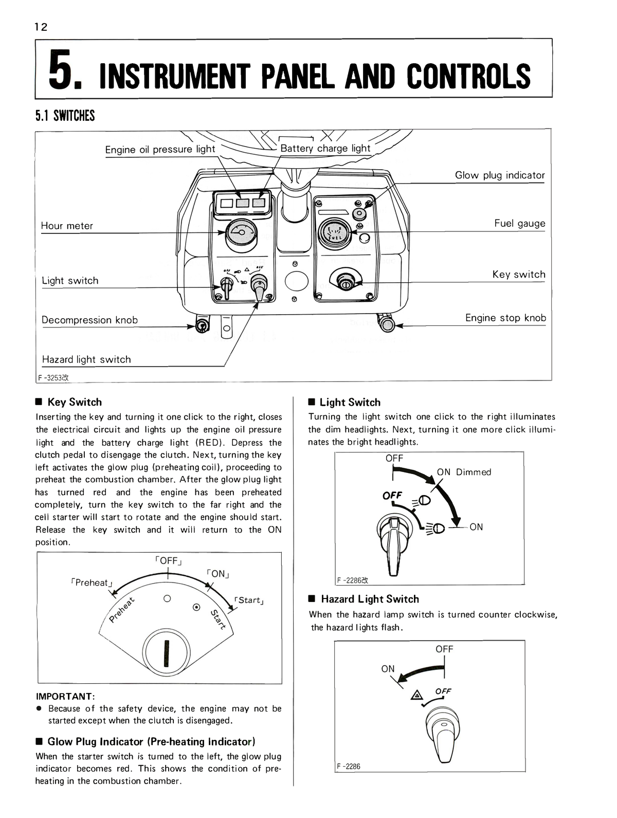 Kubota Tractor B8200 Operator's Manual