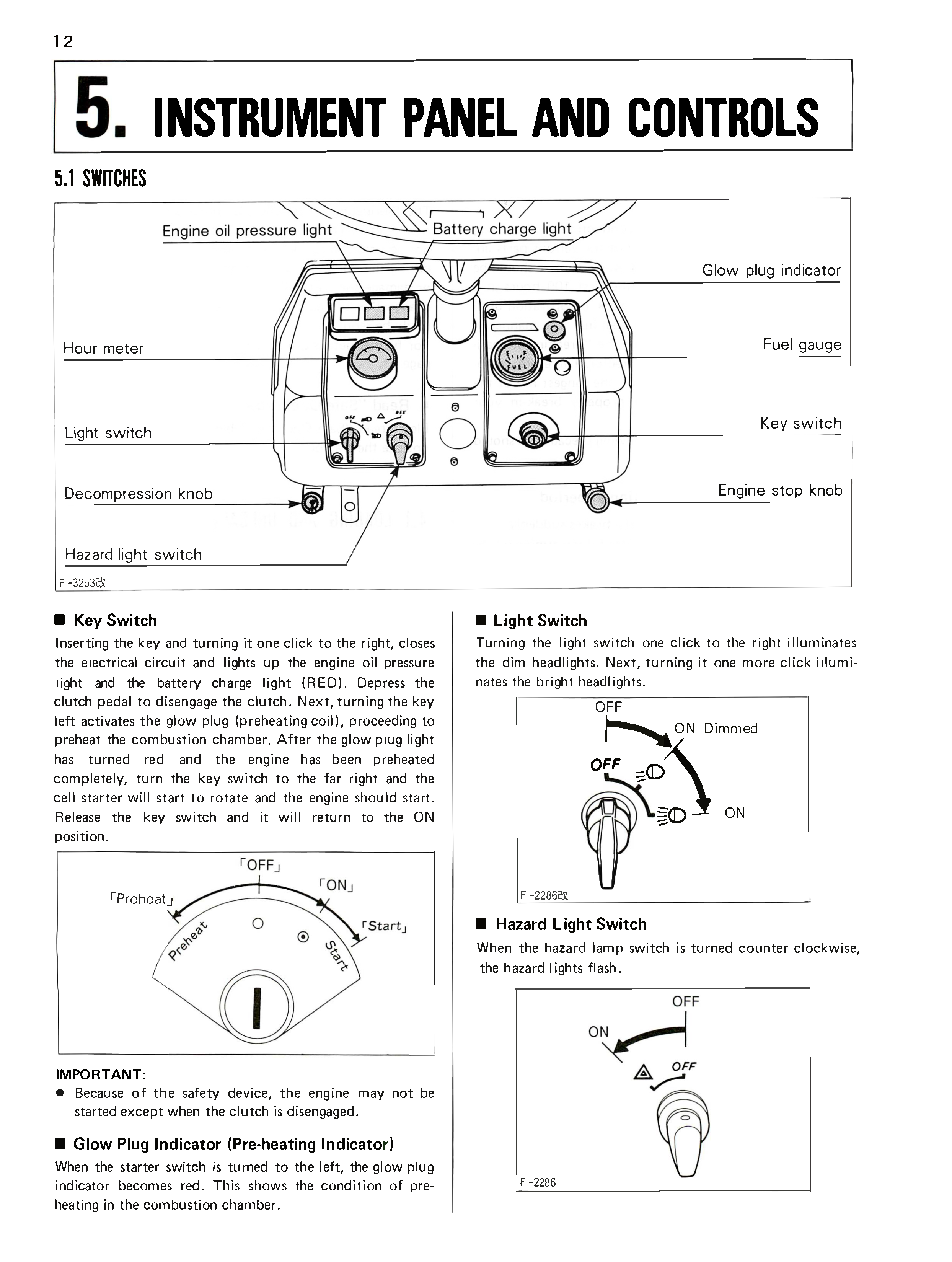 Kubota Tractor B8200 Operator's Manual