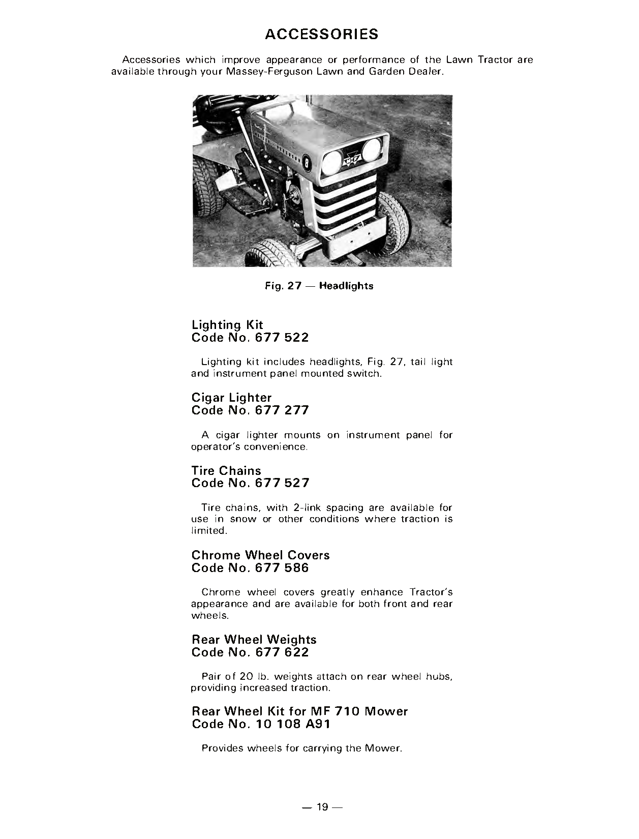 Massey Ferguson MF 8 Garden Tractor and Mowers Operator's Manual download
