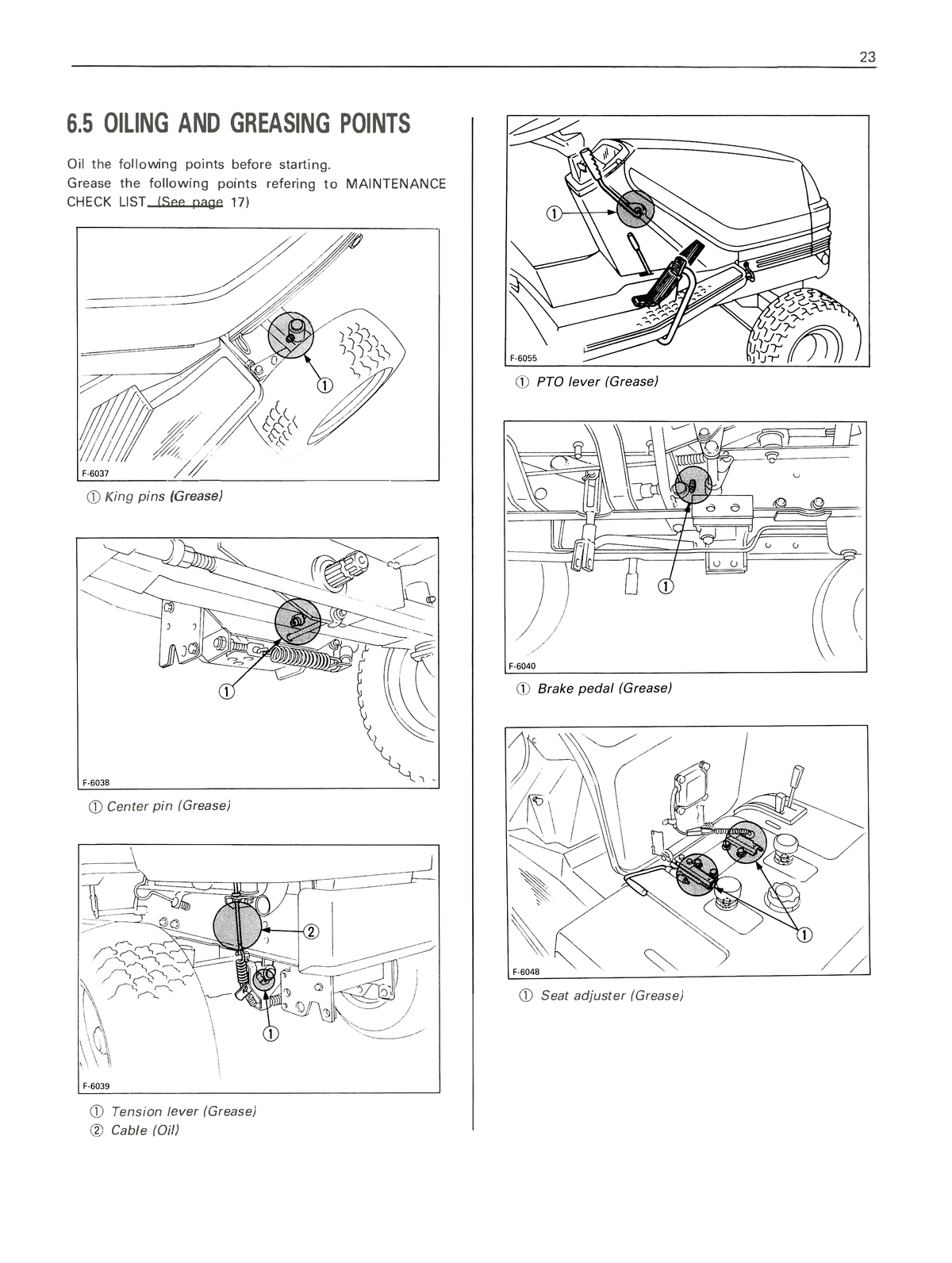 Kubota G2000, G1900, G1800 Lawn Tractor Operator's Manual