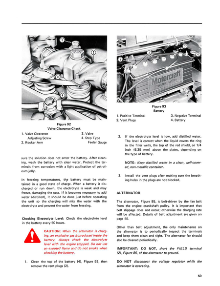 Ford 231-535 Industrial Tractor Operator's Manual valve maintenance