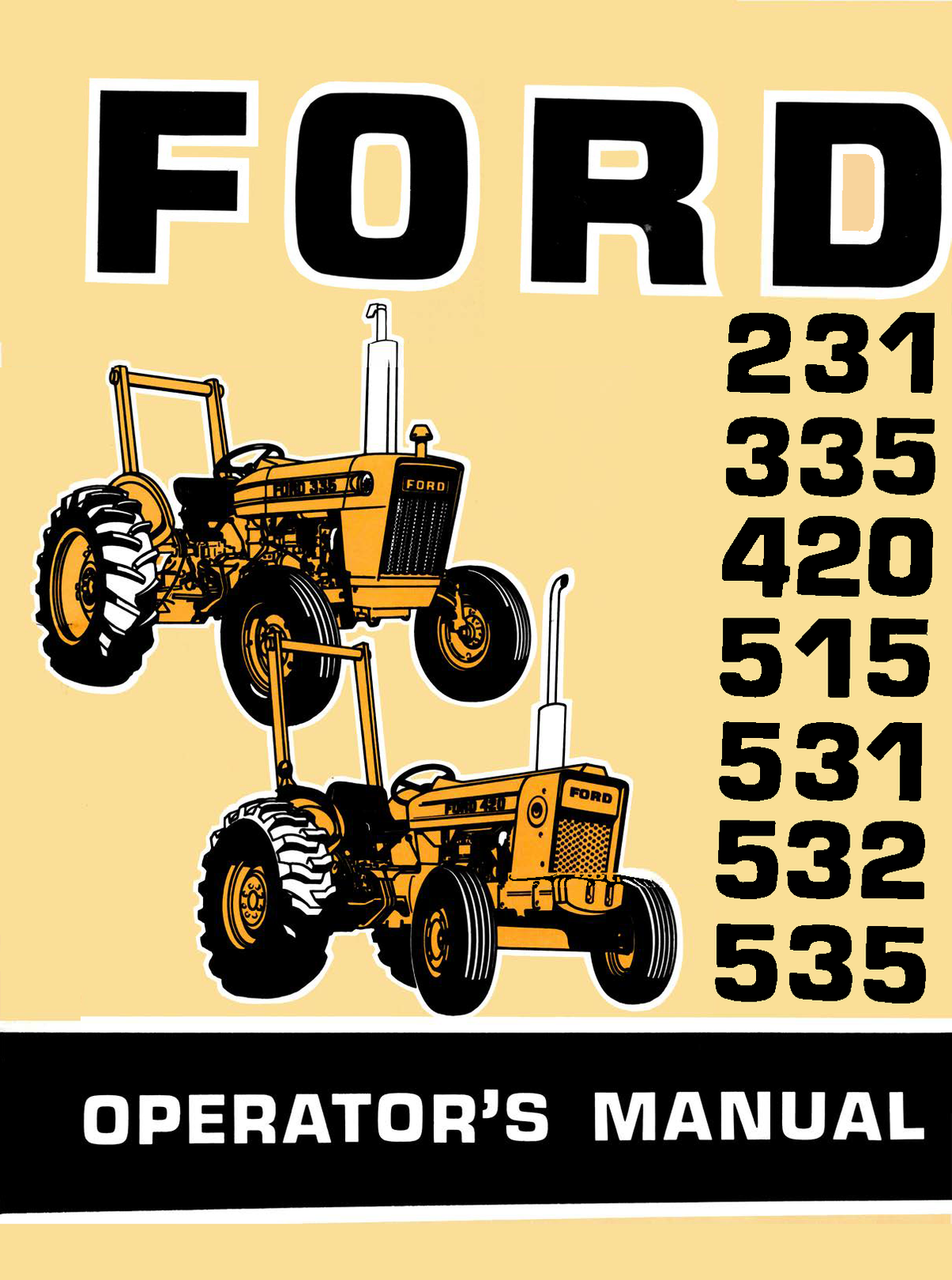 Ford 231-535 Industrial Tractor Operator's Manual