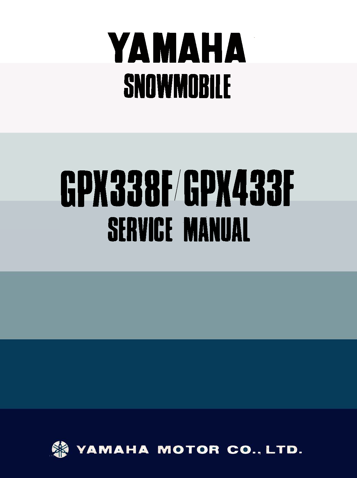 1974 Yamaha GPX338F & GPX433F Snowmobile Service Manual | PDF
