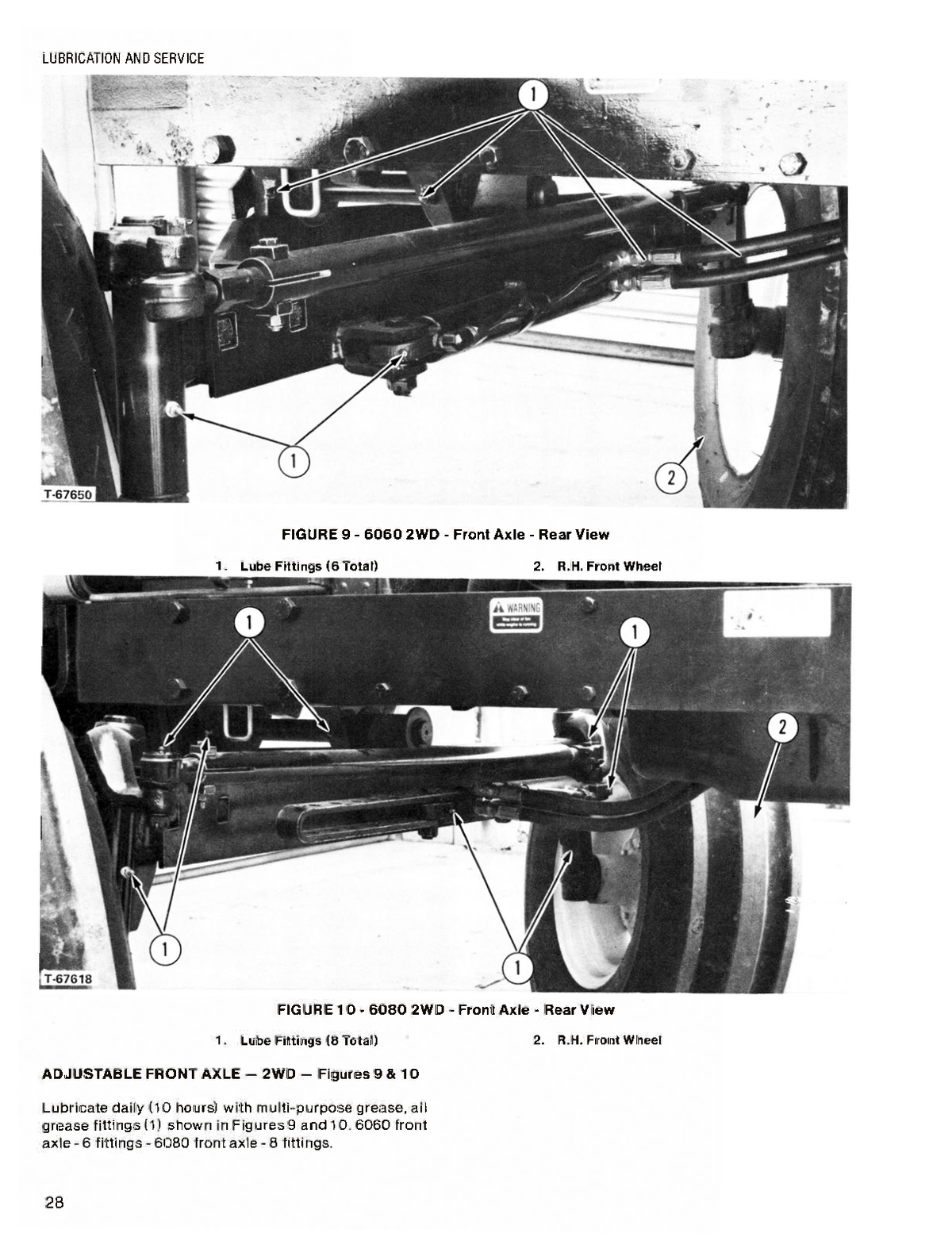 Technical diagram of a front axle assembly Allis-Chalmers 6060-6080 tractor with labeled parts on a white background.