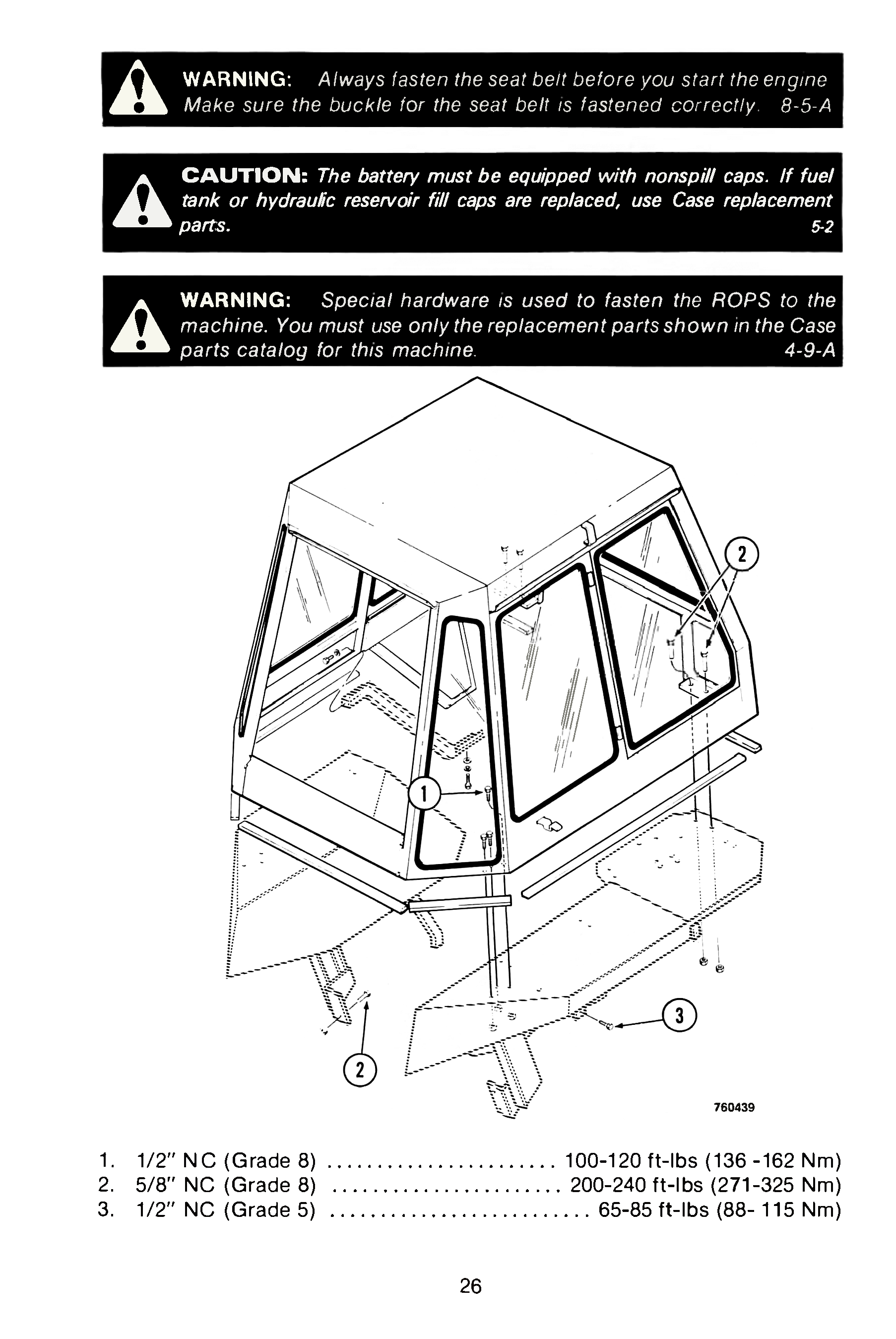 Case 580C Construction King Loader Backhoe Operator's Manual