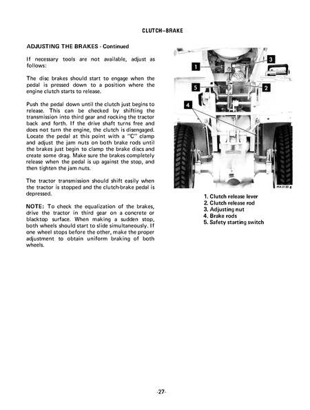 International Cub Cadet 800, 1000, 1200, 1250, 1450, 1650 Tractor & Mowers Operator's Manual