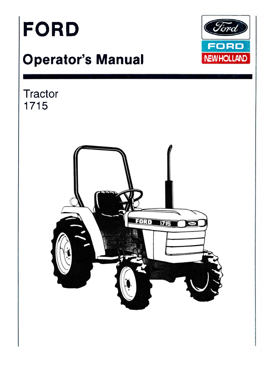 Ford 1715 Tractor Operator's Manual