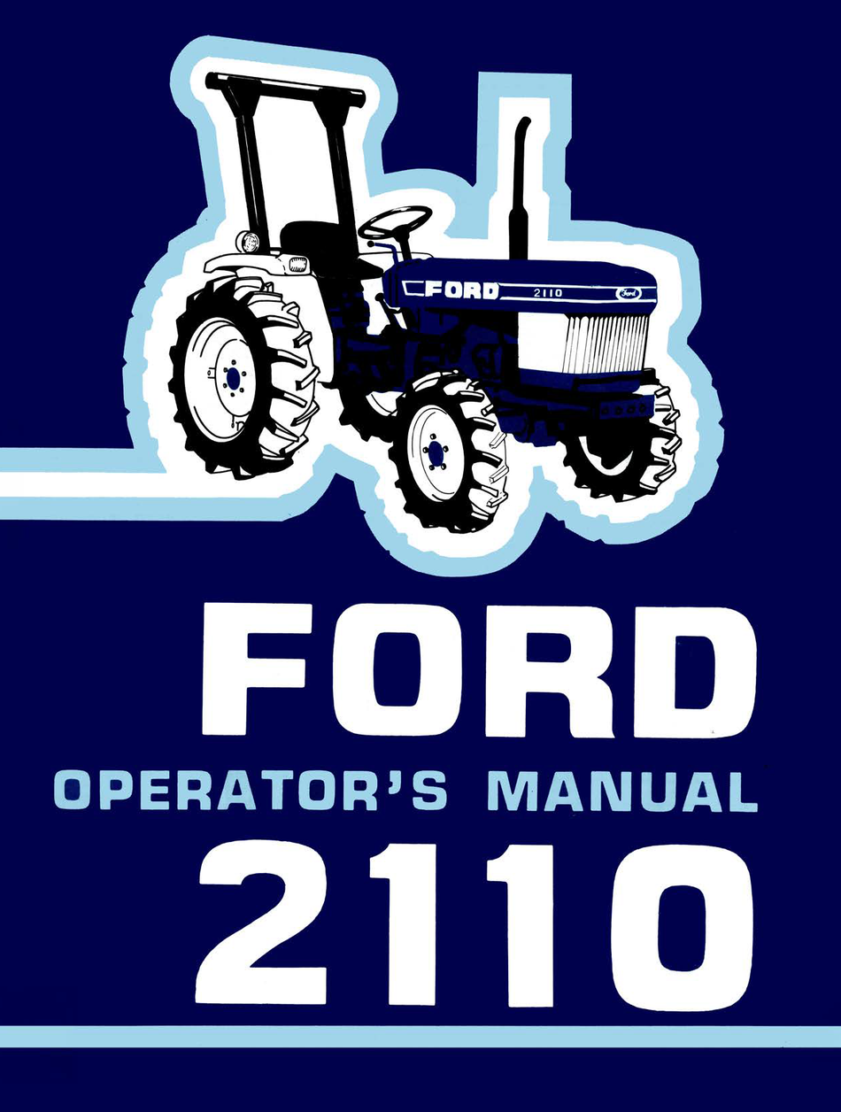 Ford 2110 Tractor Operator's Manual