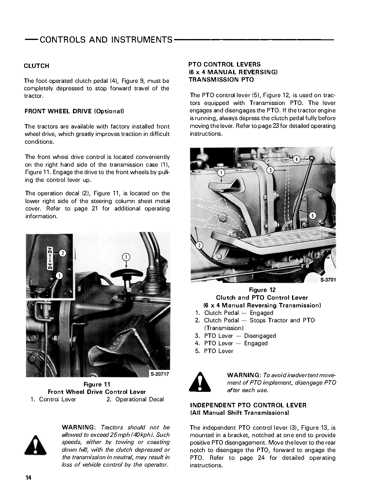 Ford 2810, 2910, 3910, 4610 & 4610SU Tractors Operator's Manual
