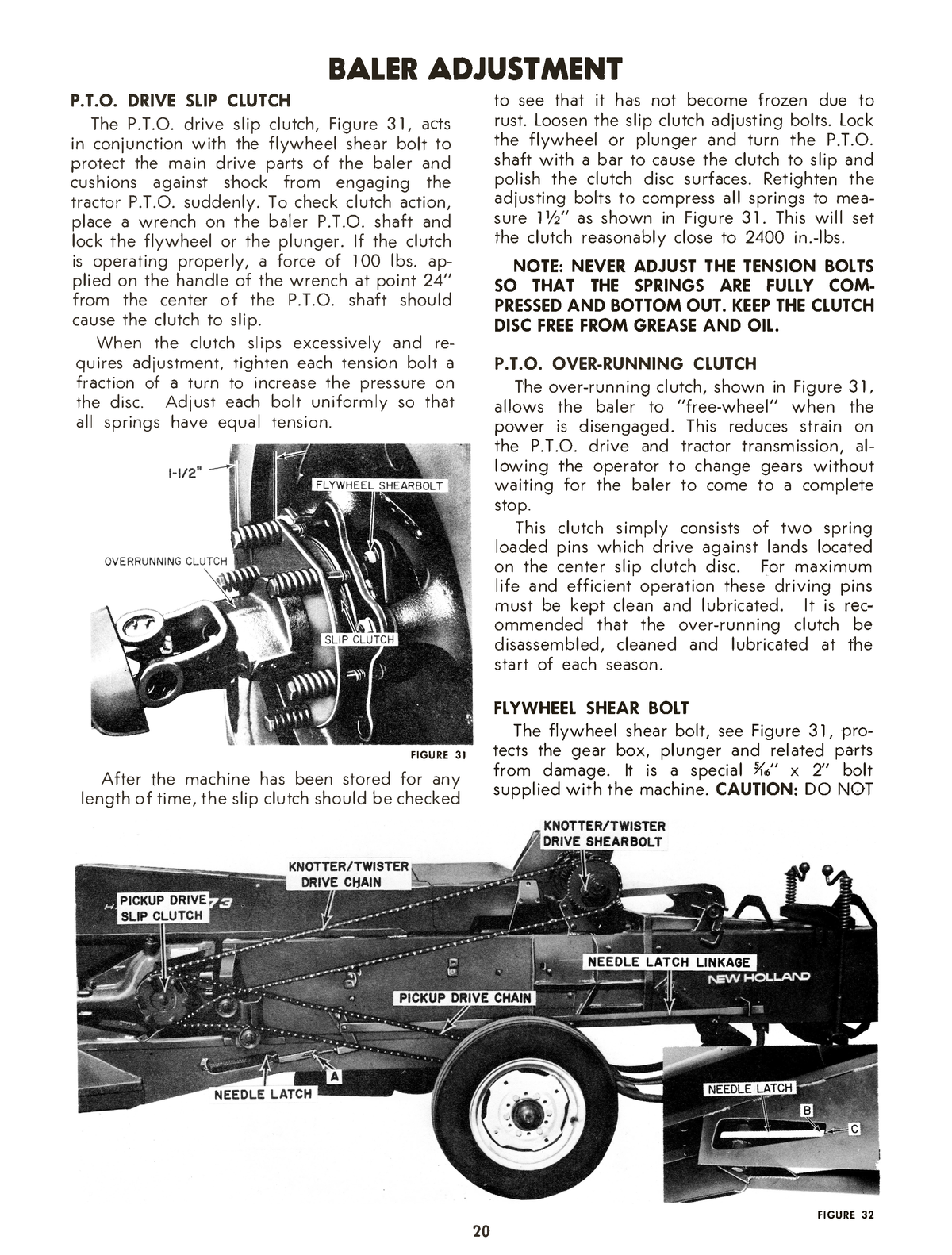 New Holland Hayliner 273 Baler Operator's Manual