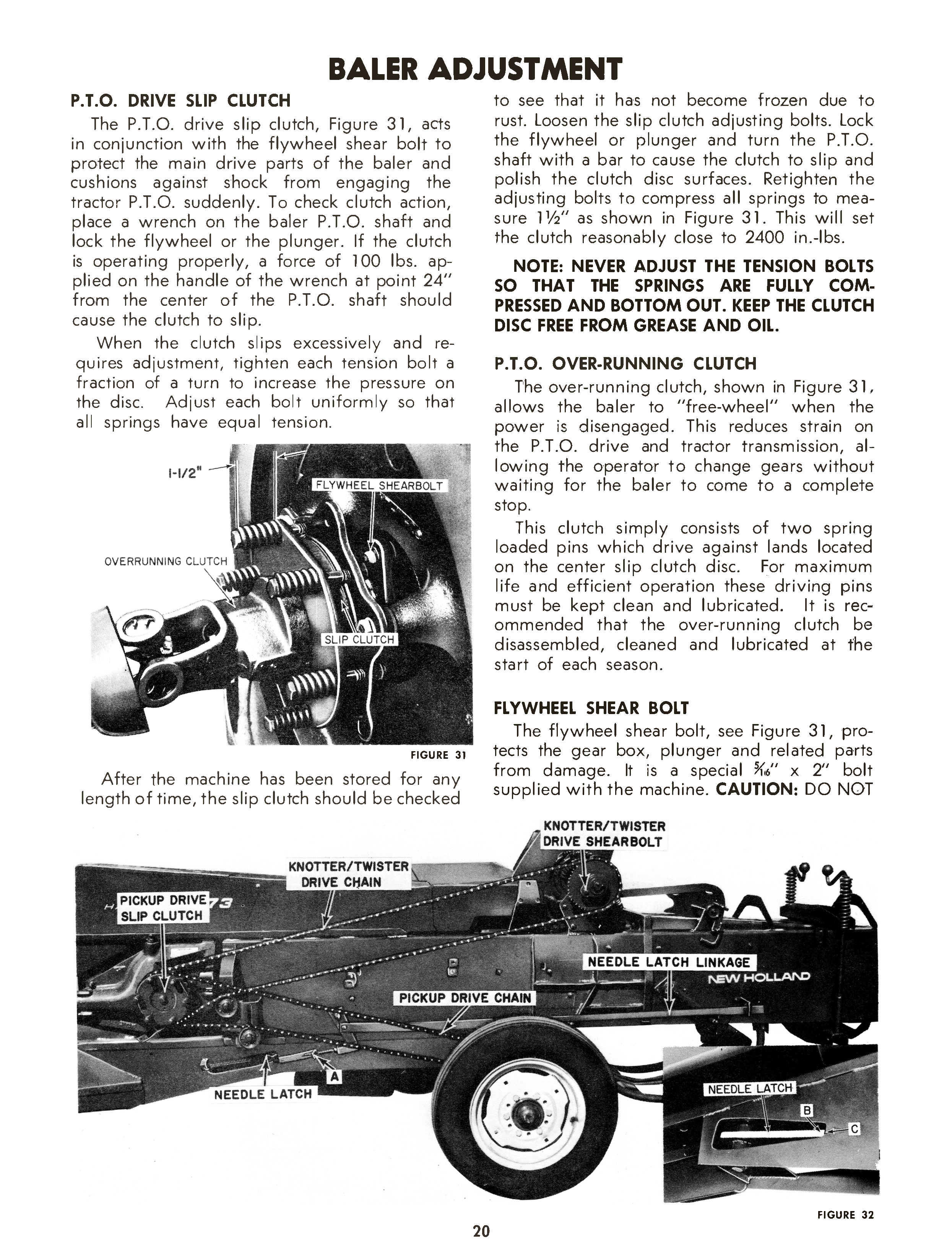 New Holland Hayliner 273 Baler Operator's Manual