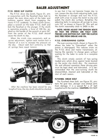 New Holland Hayliner 273 Baler Operator's Manual