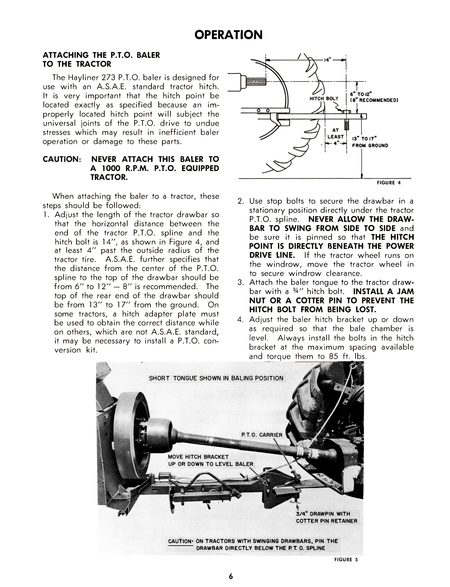 New Holland Hayliner 273 Baler Operator's Manual