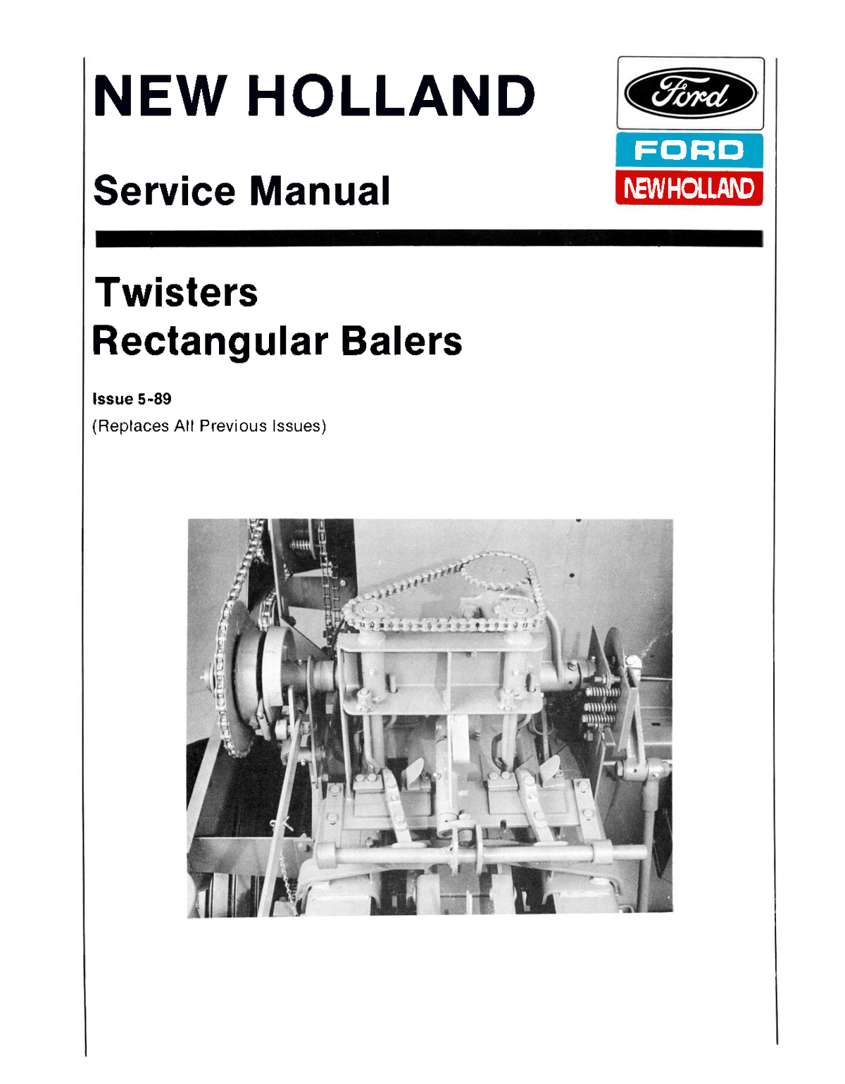 New Holland Baler Knotters Service Manual PDF
